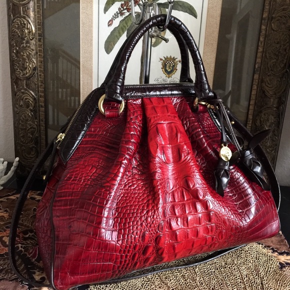 Brahmin Handbags - 💋💋🌹RARE RUBY TRI TEXTURE💋🌹BRAHMIN SARA ROSE